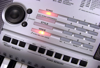 Yamaha PSR-E403 number pad and panel buttons